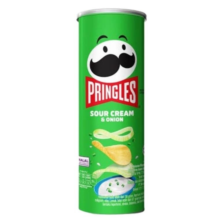 

READY STOCK Pringles Sour Cream & Onion / Keripik Kentang Rasa Krim Asam & Bawang 102 Gr