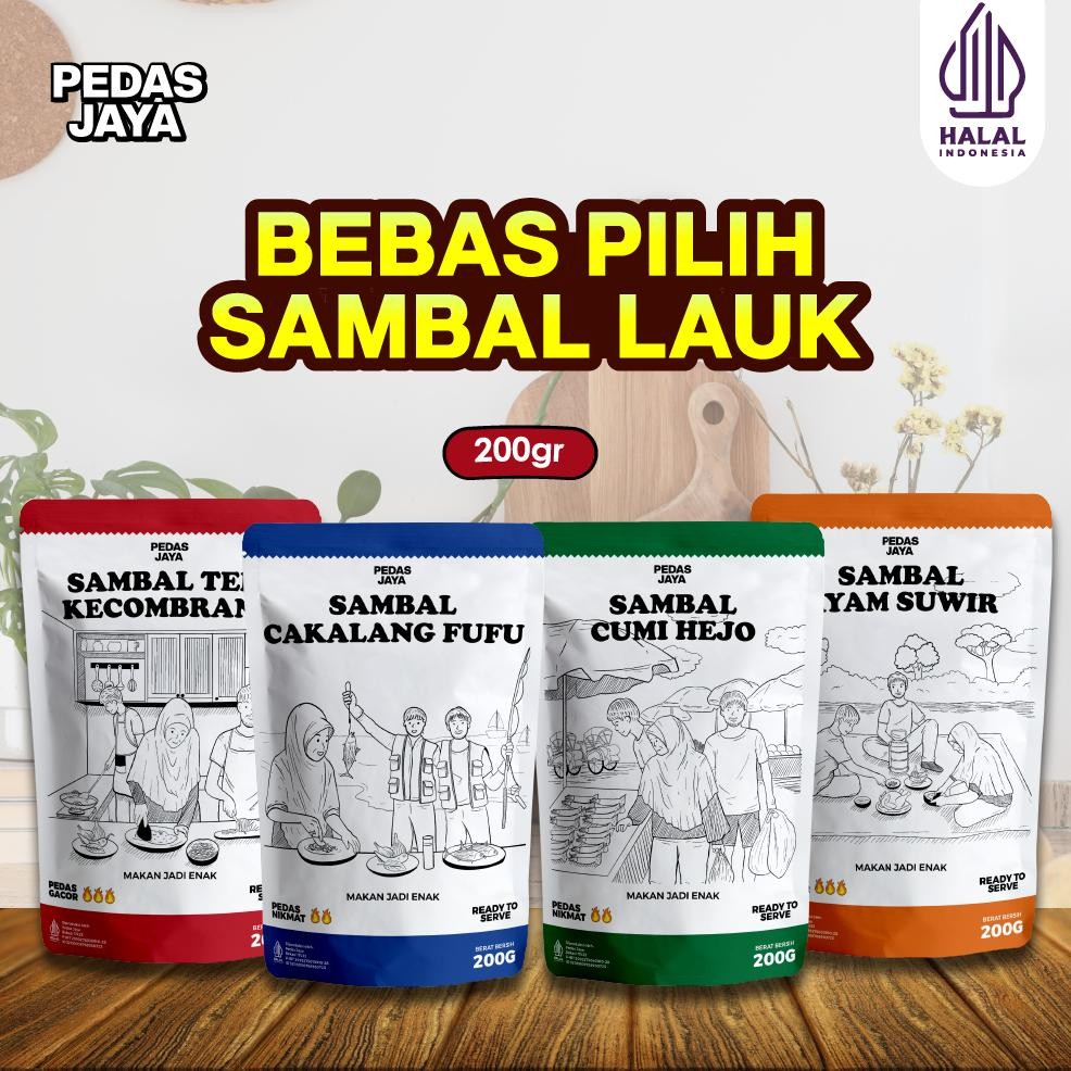 

Sambal Lauk | Sambal Cumi | Sambal Cakalang | Sambal Teri | Sambal Ayam Suwir Pedas Jaya 200gr Nugi