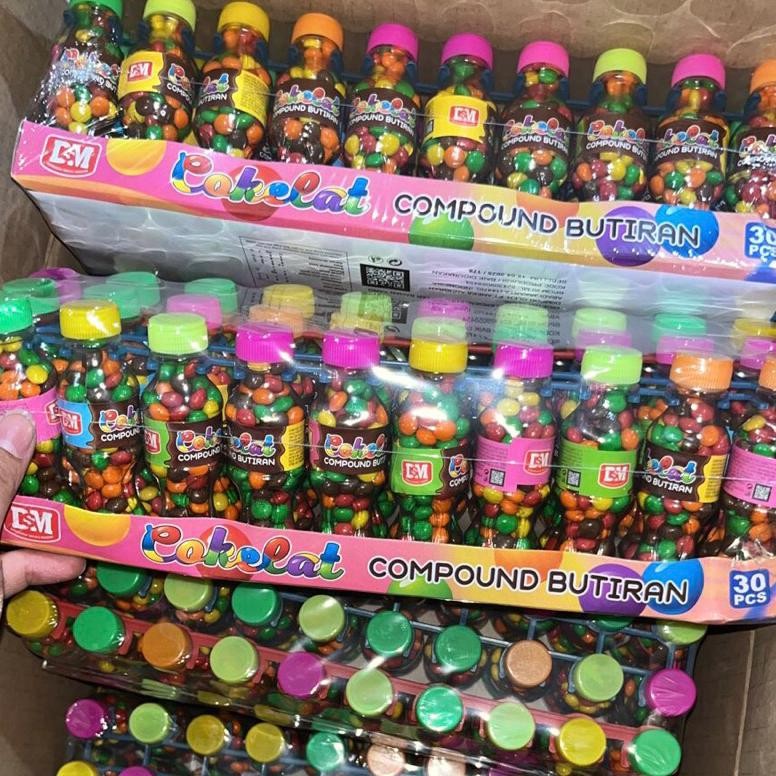 

Ready_Stock_Cod Permen Cokelat Compound Botol Cola Isi 30Pcs An-114