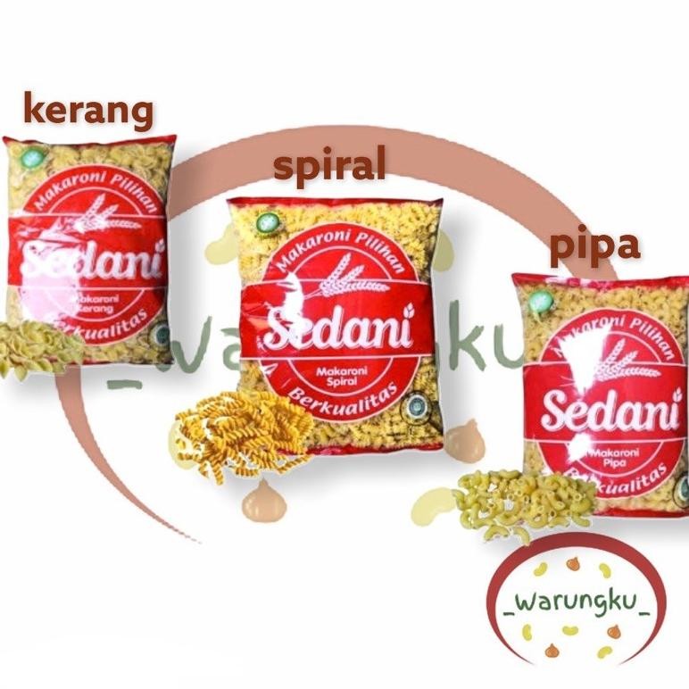 

Makaroni/Makroni Sedani Pipa Kerang Spiral 1kg EXP LAMA Nugi