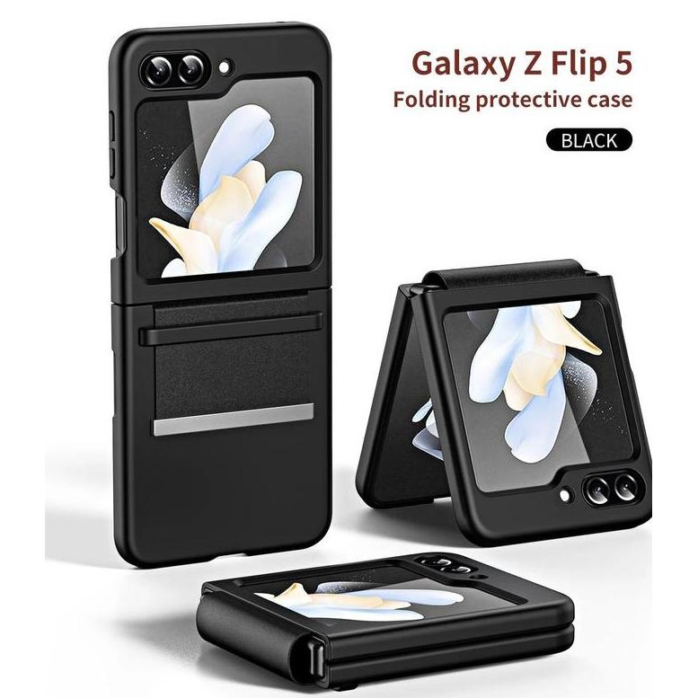 Baru Samsung Z Flip 5 Case Hand Strap Belt Ultrathin Pelindung Hp Dengan Tali Genggam