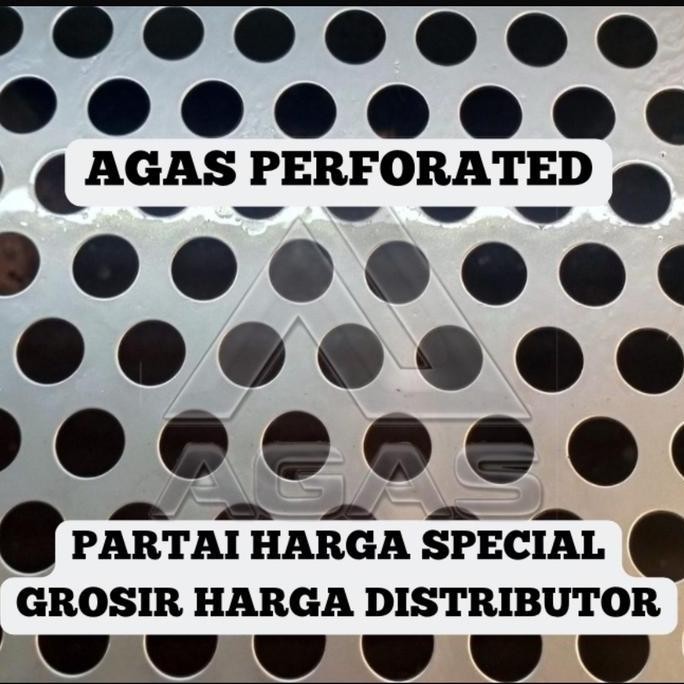 Plat Perforated Stainless 08~1.2MM 304 lubang 3~12MM