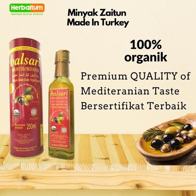 

Minyak Zaitun Balsari Organic Extra Virgin Olive Oil 250Ml - Zaitun Organik Diskon!