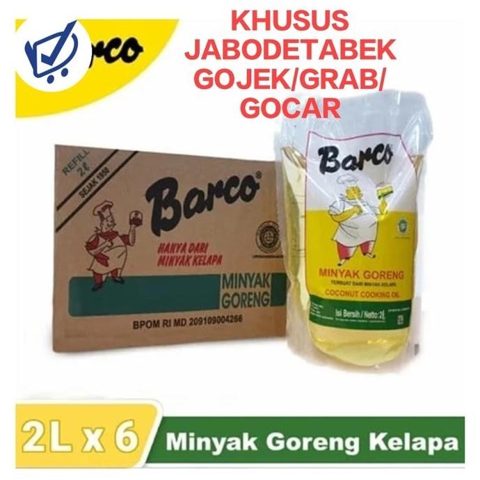 

Barco Minyak Kelapa Murni 2L - Coconut Cooking Oil Khusus Gojek Diskon!
