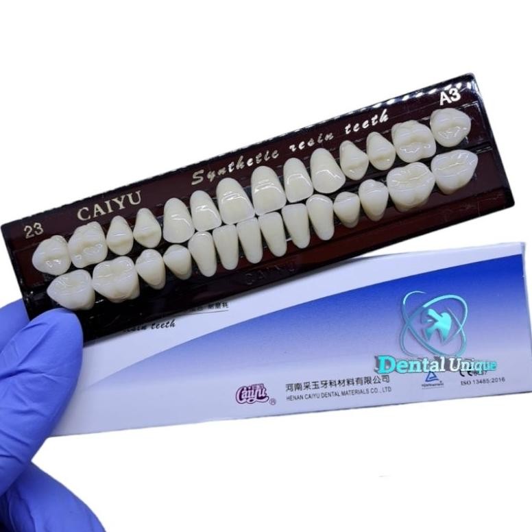 Gigi Palsu Caiyu Ful set Atas Bawah Nugi