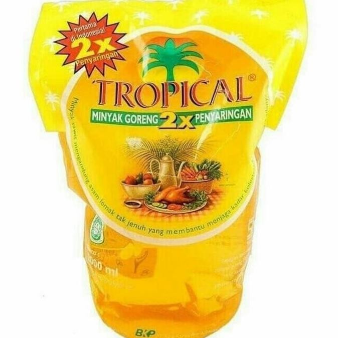 

Tropical Minyak Goreng Refill 2 Liter - 2X Penyaringan Minyak Jernih Sehat Diskon!