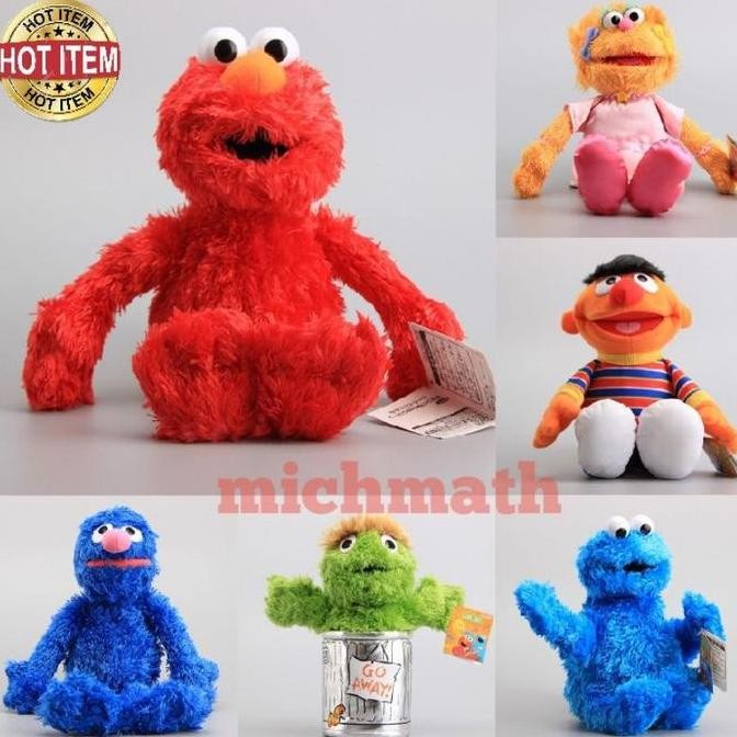 Siap Kirim Boneka Sesame Street Ori Impor - Elmo Big Bird Oscar Lucu Berkualitas