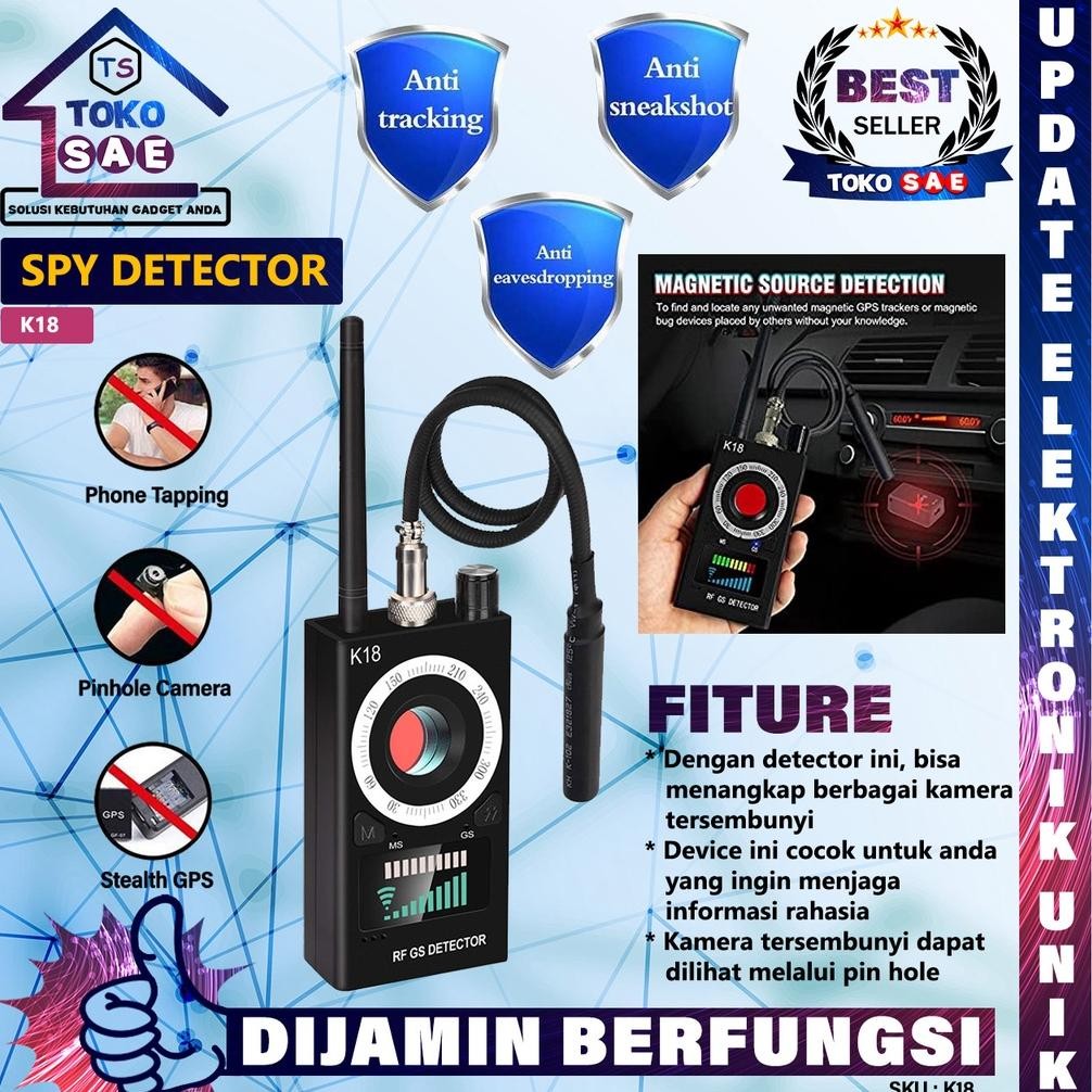 RF Signal Detector K18 Alat Pelacak Spy Cam CCTV Signal GPS Pendeteksi Sinyal Nirkabel GPS Tracker G