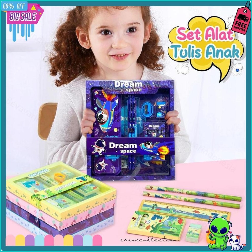 

Bevavar Alat Tulis Anak Set Tempat Pensil Lucu Untuk Hadiah Anak Stationery Terlaris! Produk Ini Banyak Dicari