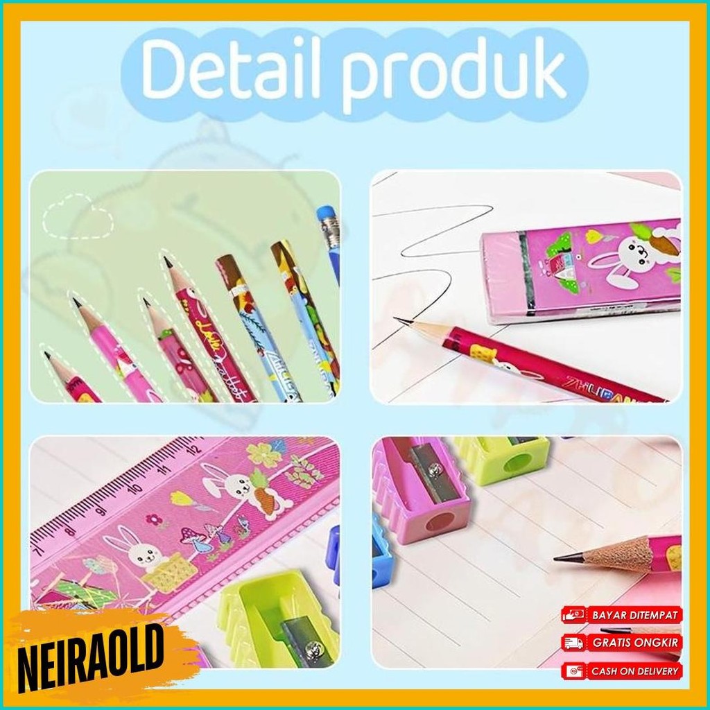 

Hippoland Stationery Anak/Stationery Set/Set Stationeri Anak/Pejabat Murah 326-328 Diskon Setengah Harga