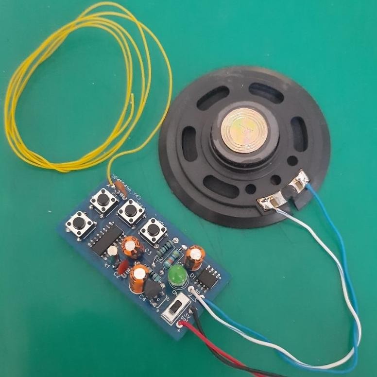 Kit DIY Penerima Radio FM digital tuner receiver + speaker Nugi