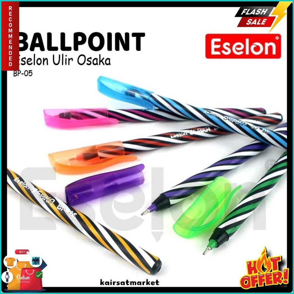 

12Pcs Ballpoint Office Mini / 1Pak Pulpen Eselon Mini 0.7Mm Diskon