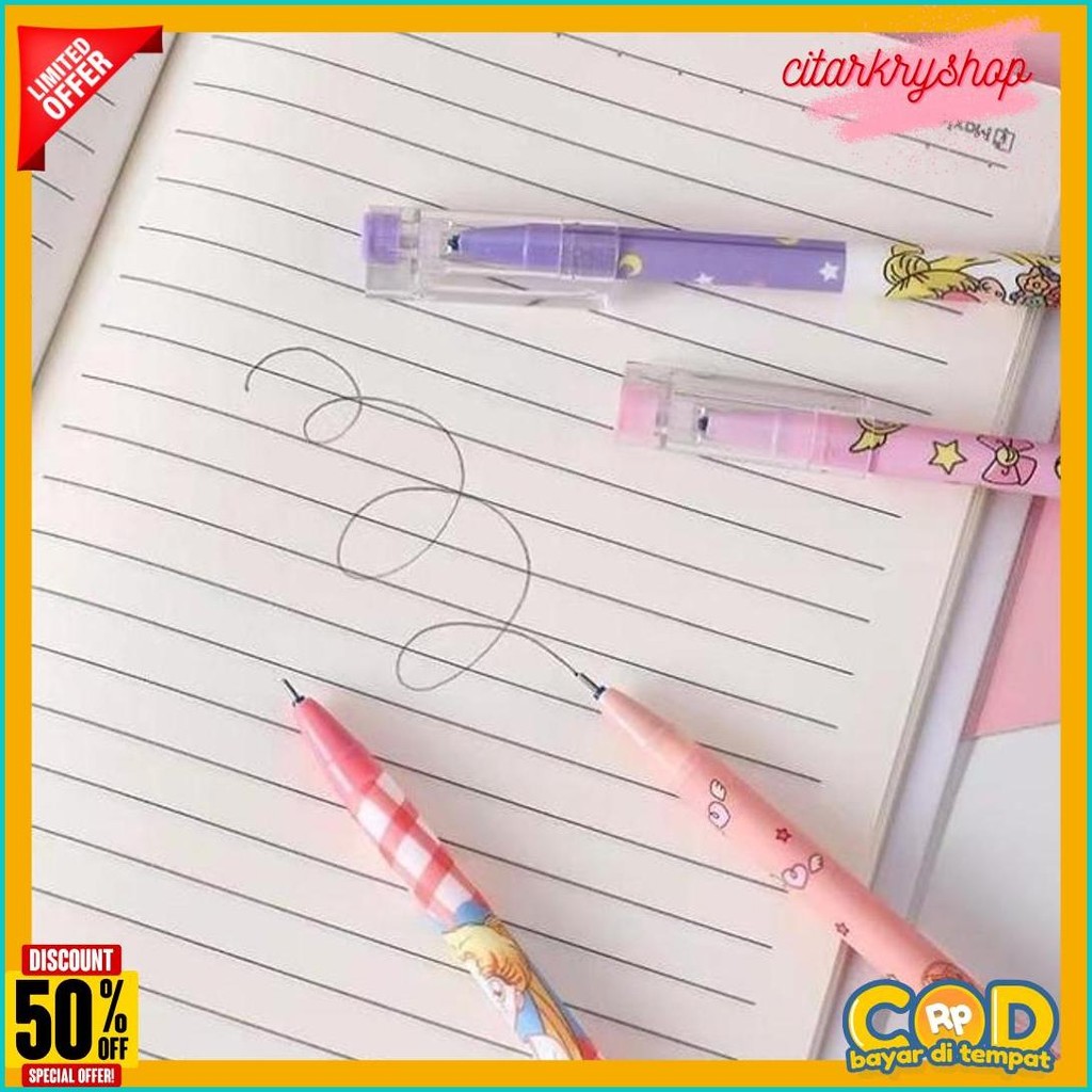 

Grosir - S5930 Pena Karakter Bisa Dihapus / Pena Hitam 12 Pcs / Erasable Gel Pen / Pulpen Erasable / Pulpen Bisa Dihapus 12 Pcs Terlengkap Dan Termurah