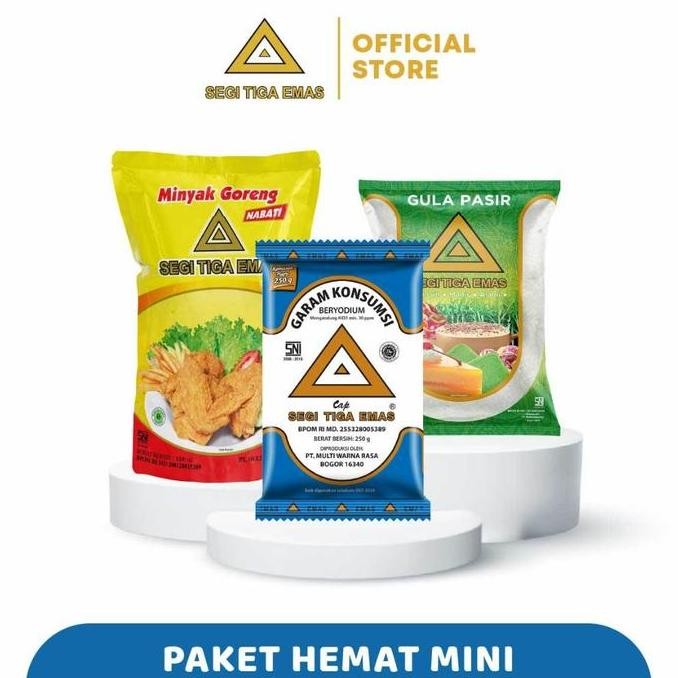 

Paket Hemat Mini Minyak Goreng Segitiga Emas | 1L + 2L Refill Diskon!