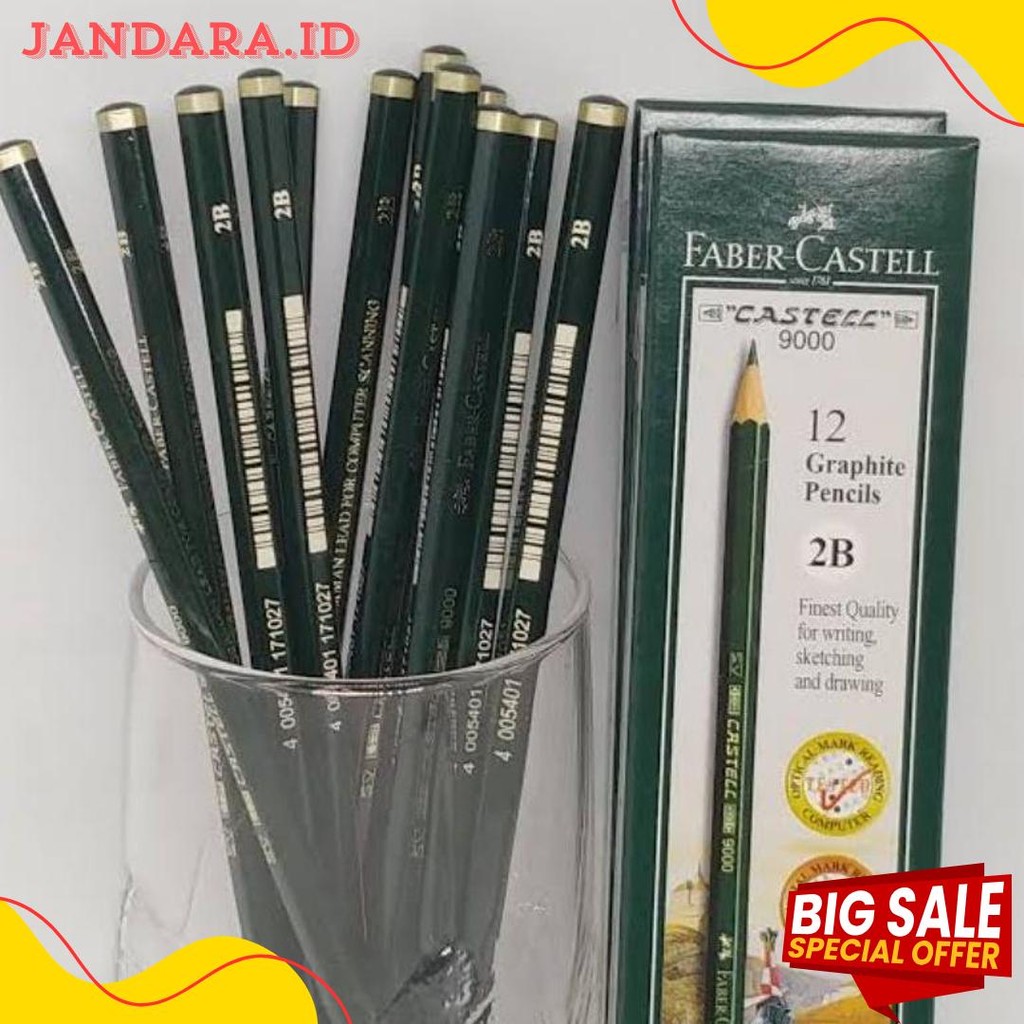 

Pensil Faber Castell 2B Ujian Computer (12 Pcs) Terlaris! Produk Ini Banyak Dicari
