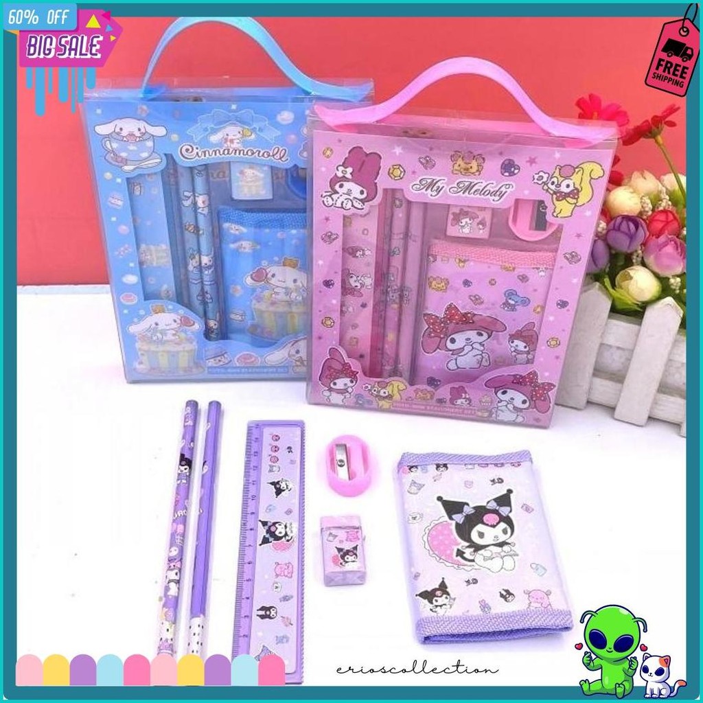 

7 In 1 Set Kotak Alat Tulis / Set Tempat Pensil Siswa / Tempat Pensil Kartun Set / Hadiah Untuk Anak-Anak Terlengkap Dan Termurah