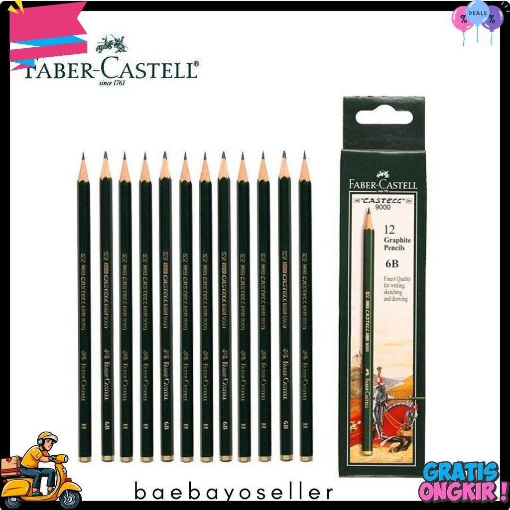 

Pensil Faber Castell 2B Terbaik @12 Pcs Flash Sale! Diskon Hingga 70%