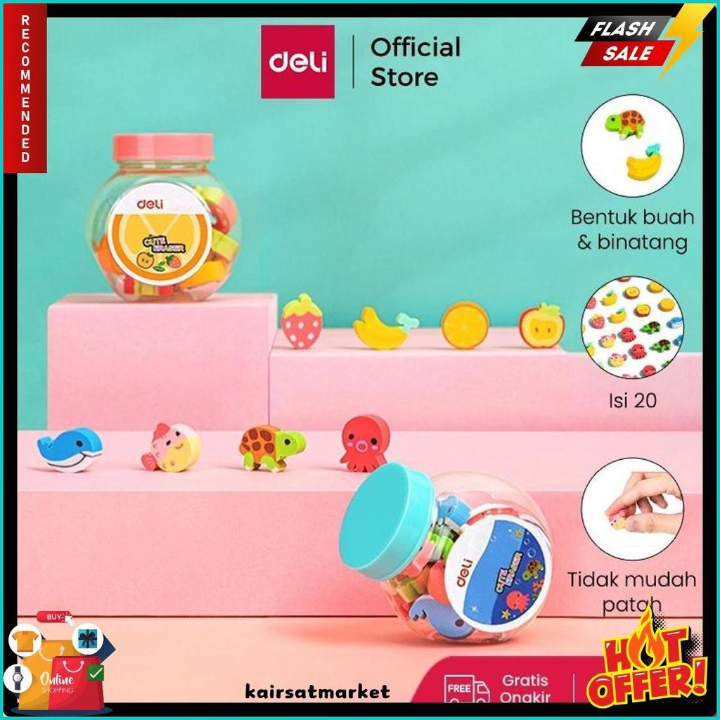 

Deli School Eraser / Penghapus Hapusan Buah Dan Binatang Lucu Isi 20 7533 Terlaris! Produk Ini Banyak Dicari