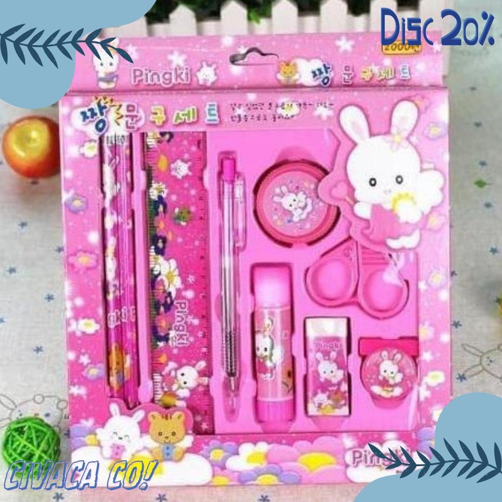 

Cahaya Pelangi (Cps) - Pencil Set 9 In 1 Alat Tulis Sekolah Anak Lengkap Murah Diskon Setengah Harga