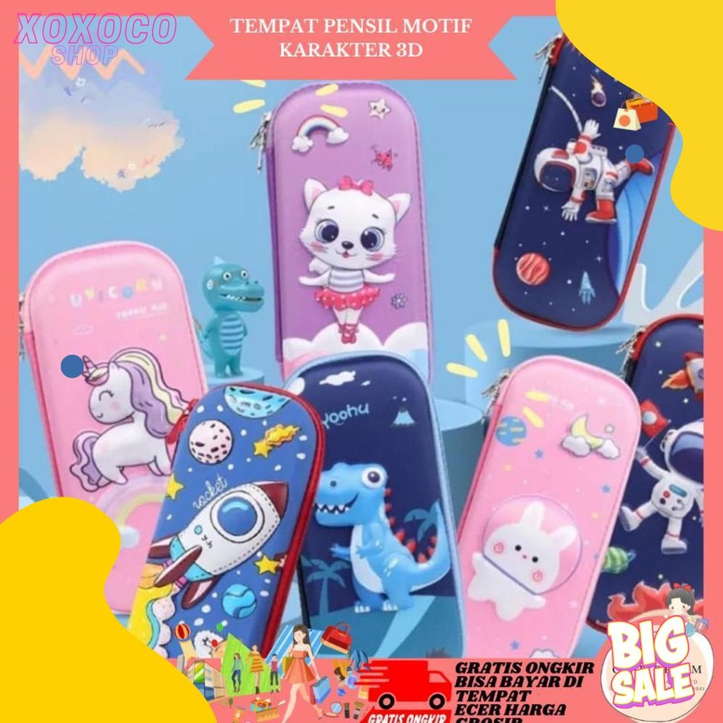 

Claiydream Kotak Pensil 3D Tempat Pensil Timbul Karakter Lucu Tempat Penyimpanan Alat Tulis Anak Anti Air Flash Sale! Diskon Hingga 70%