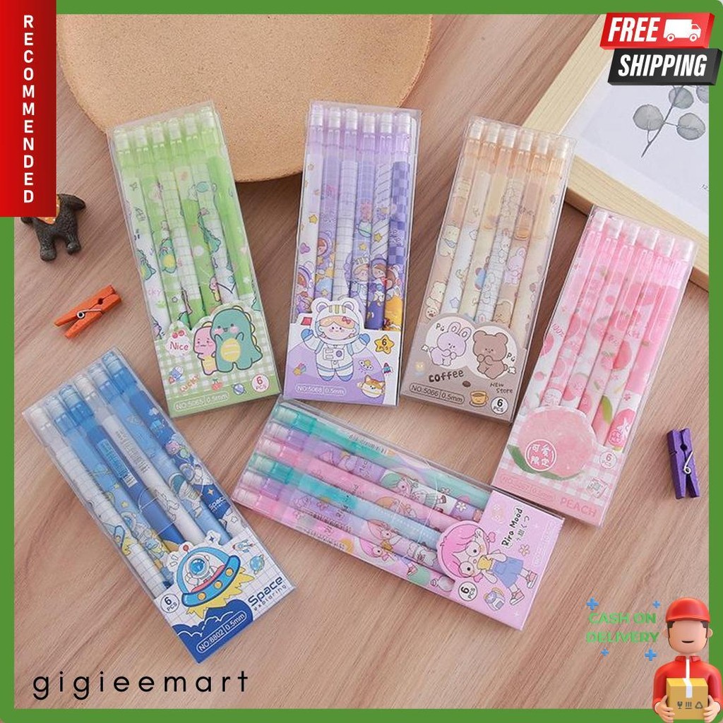 

1 Set 6Pcs Pensil Mekanik 0.5 Mm Motif Peach Dan Kartun Lucu / Pensil Mekanik 0.5 Mm Motif Lucu Pgs Terlaris! Produk Ini Banyak Dicari