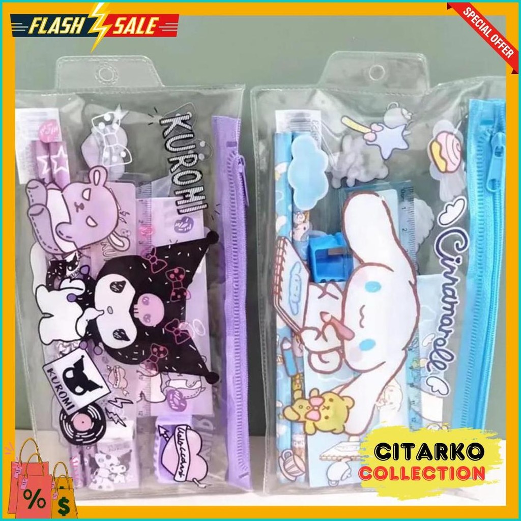 

Home025 7In1 Pensil Set /Tempat Pensil Karakter Lucu/ Paket Alat Tulis Motif Kuromi/Study Set Penghapus/Set Pensil Anak Perempuan Flash Sale! Diskon Hingga 70%