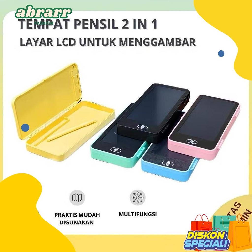 

[Fs] Kotak Pensil Case Besar Lcd Writing Drawing Box Case Ukuran Besar Pencil Drawing Pad Edukasi 2In1 Diskon