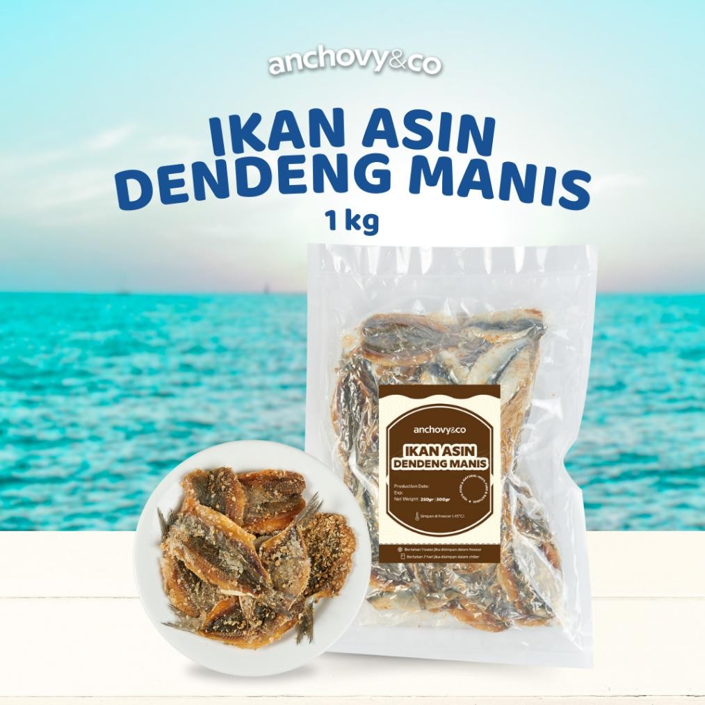 

Ikan Asin Dendeng Manis Tembang 1kg Anchovyandco
