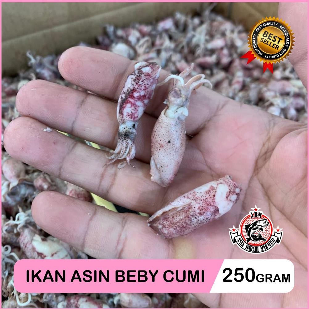 

Ikan Asin Cumi Beby Super Cumi Asin Beby Rebus Sotong Ukuran Kecil Sambal Cumi 250 Gram