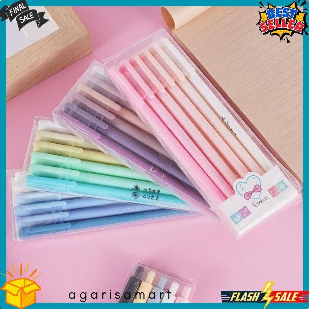 

Dp Set 6 Pcs Pena Gel 0.5Mm Warna Pastel 1 Set Pen Gel Aesthetic Pulpen Gel 6In1 Warna Gradasi Pena Gel Set Morandi Color Bolpoint Tinta Gel Cair 6 Pcs Journaling Pen Alat Tulis Kantor Sekolah Lucu Flash Sale! Diskon Hingga 70%