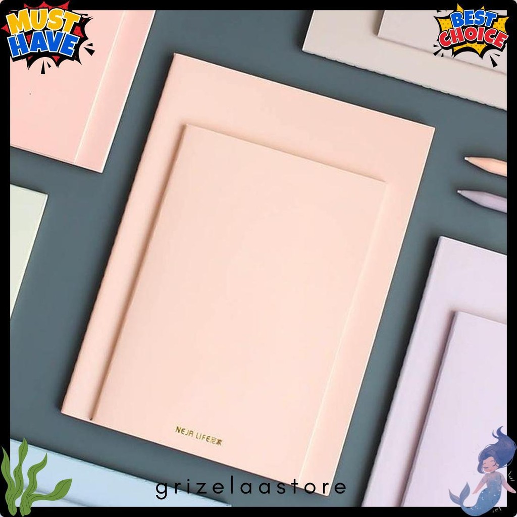 

Nj Pastel Art Colors Ruled Notebook / Notebook Garis Warna Pastel Nj A5 B5 Diskon