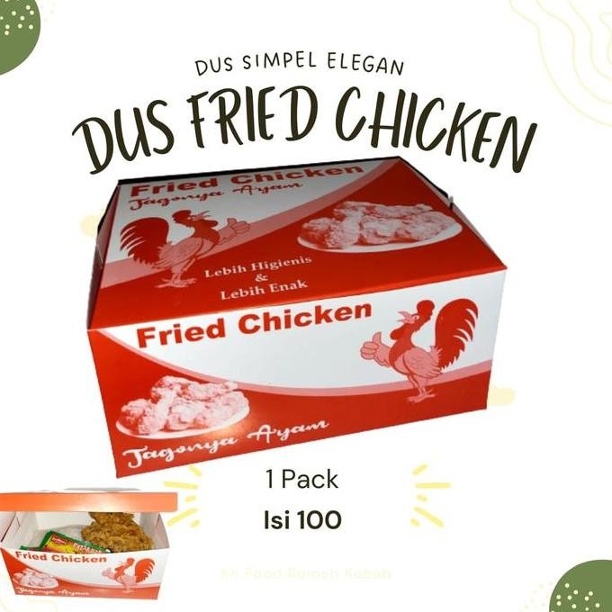 

Produk Baru!! Kardus Box Ayam Fried Chicken 100 Pcs - Kemasan Makanan Cepat Saji - Dus Ayam Goreng