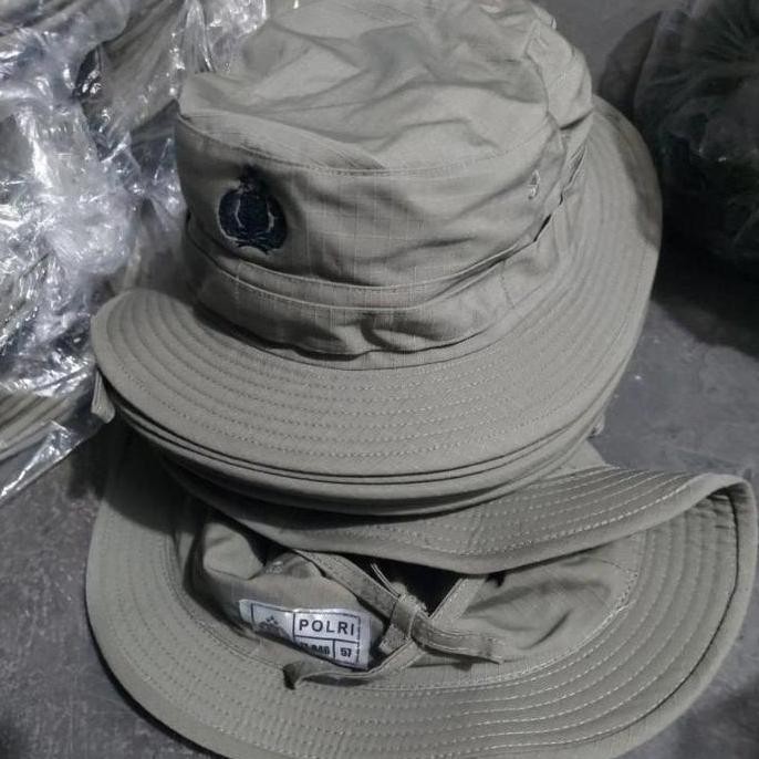 Spesial Topi Rimba Hijau Coklat Dan Hitam Jatah Polri FT