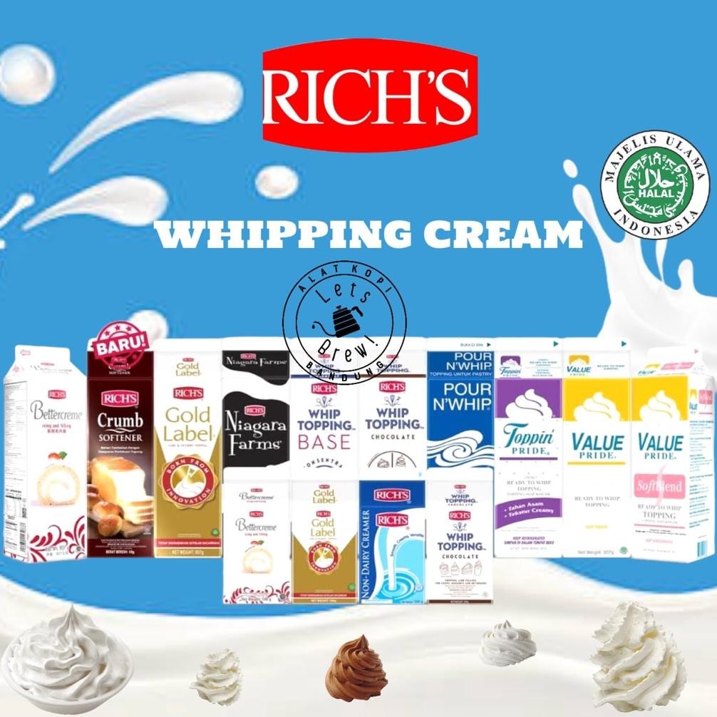

RICHS WHIPPING CREAM 907GR / RICHS WHIPING KRIM 907 GR Nugi