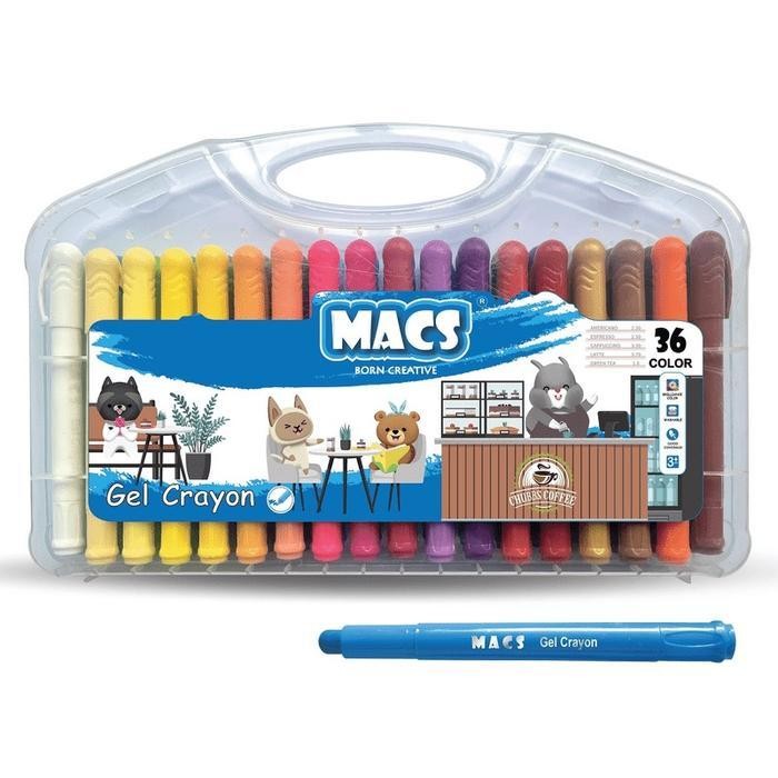 

Macs Gel Crayon 36 Warna Colors Stationery