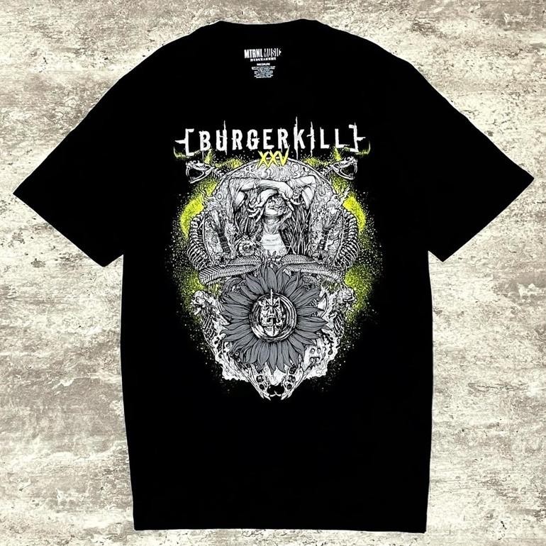 Promo Kaos CodMaternal X Burgerkill Intuition Tshirt Black Original Merchandise Tidur Pendek Fashion