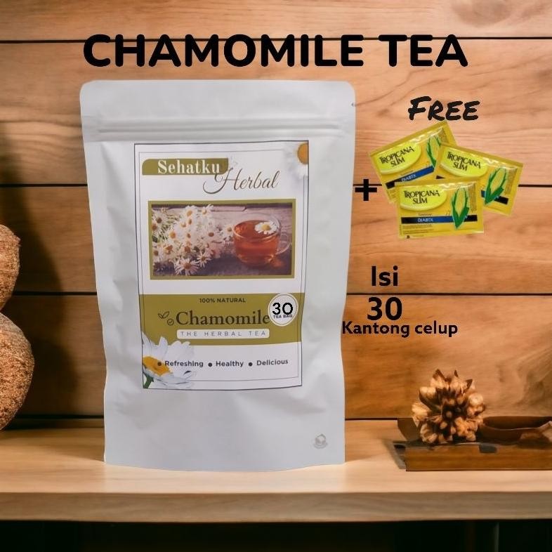 

CHAMOMILE TEA : TEH BUNGA CHAMOMILE ANTI INSOMNIA ISI 30 TEA BAG Nugi