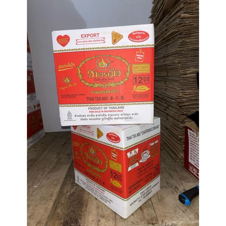 

Paket 2 dus Thai Tea Chatramue 24 Bks BPOM HALAL red Nugi