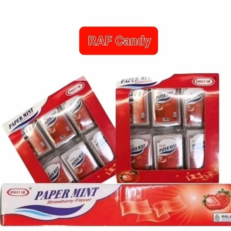 

SWEET ME PERMEN PAPER MINT STRAWBERRY 30 Pcs Nugi