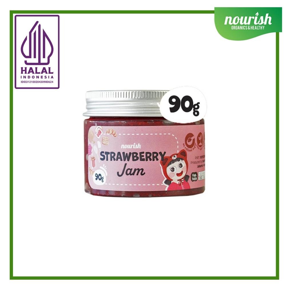 

STRAWBERRY JAM VEGAN (SELAI STRAWBERRY) RENDAH KALORI, TANPA GULA PASIR 90gr Nugi