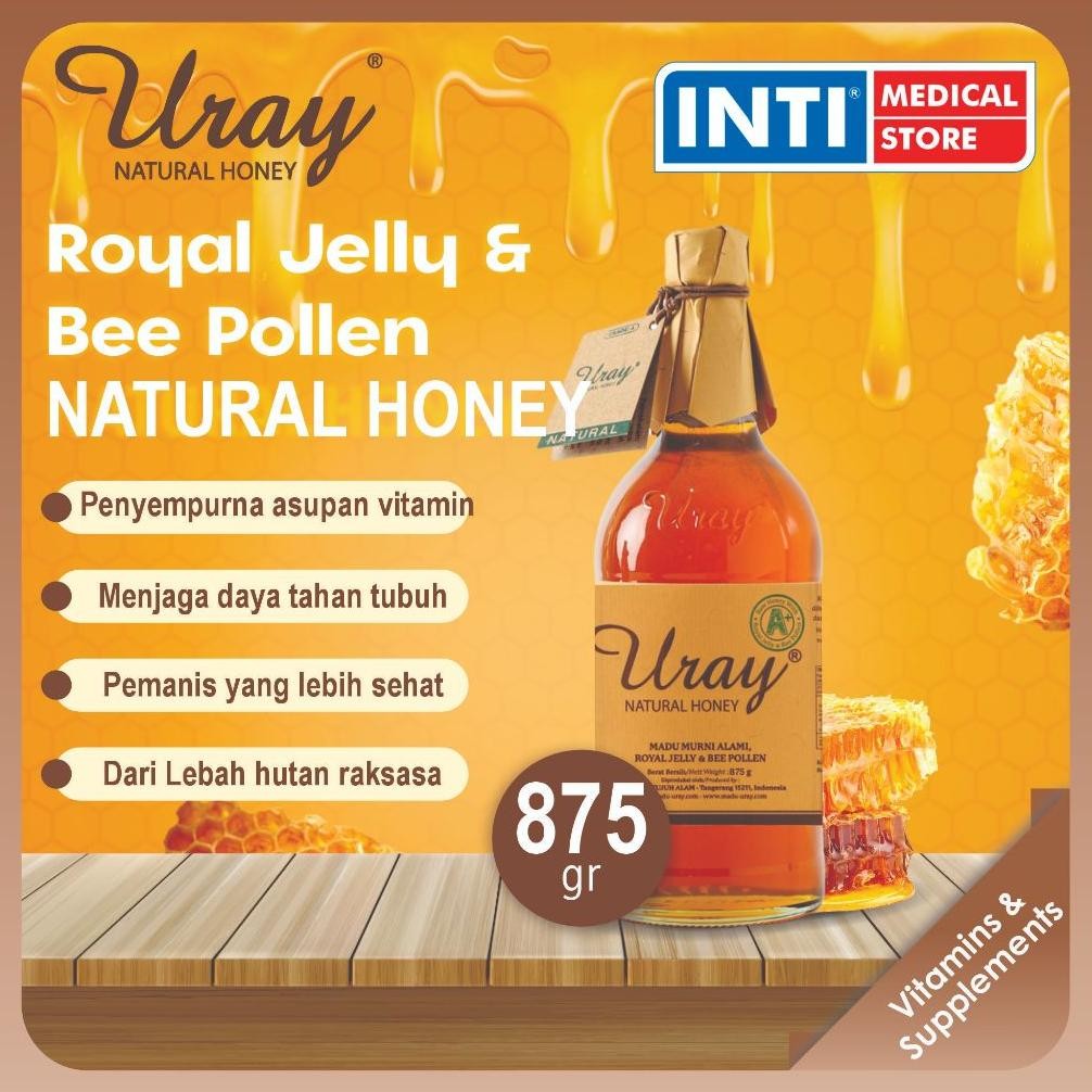 

Madu Uray | Natural Honey Royal Jelly & Bee Pollen 875gr | Madu Murni Nugi