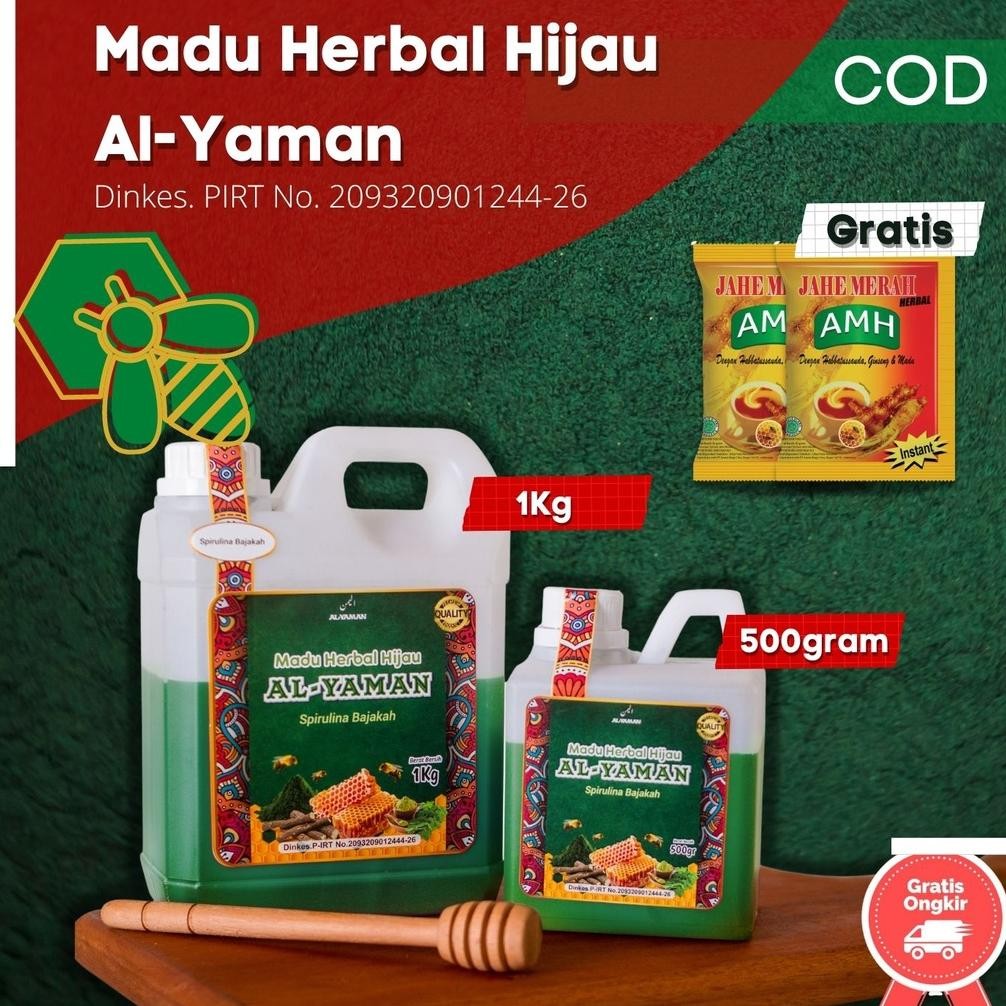 

Al Yaman-Madu Herbal Hijau green honey Spirulina Bajakah Untuk Penyakit Maag asam lambung dan gred kronis Nugi