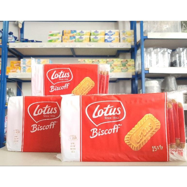 

Lotus Biscoff Biskuit 156Gr / Biskuit Lotus Biscoff 25 x 1P Nugi