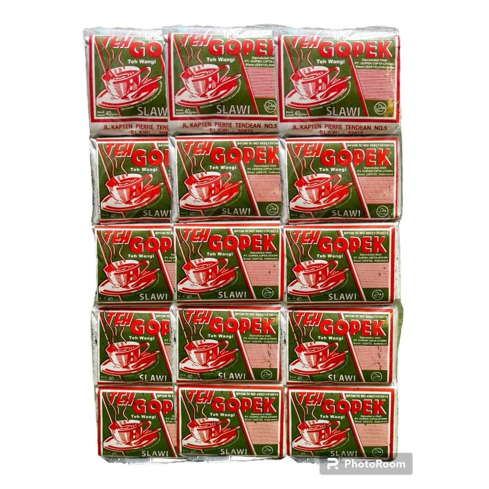 

Teh Gopek Slawi 1 Slop 10x40gr / Teh Tubruk / Teh Solo / Teh Termurah / Teh Wangi / Teh Seduh Nugi