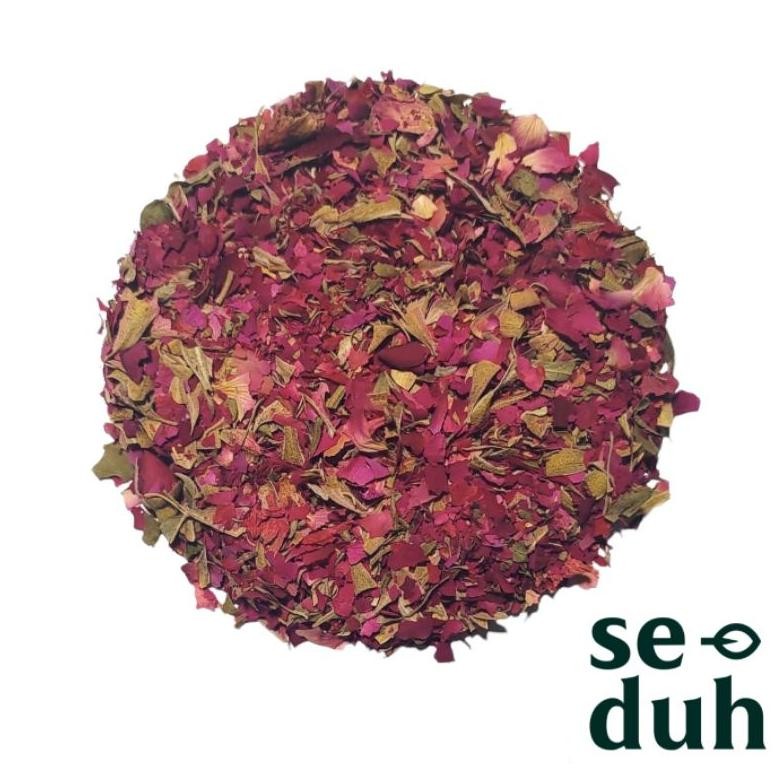 

(Grade B) Rose Petal Flakes Low Grade / Rose Petal Food Grade / Teh Bunga Mawar Murni 50 gram Nugi