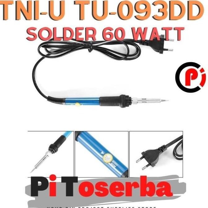 Original Tni-U Tu-093Dd Solder Listrik 60 Watt Adjustable Temperature