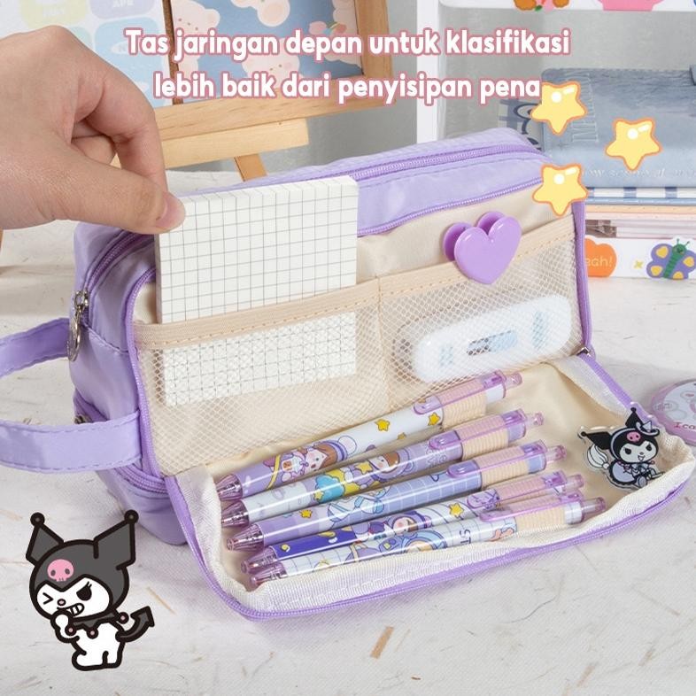 

Ukd- Jumbo Pencil Cases Large Capacity Pencil Bag Pouch Holder Box For Girls Office Student Stationery Organizer School Ukd-