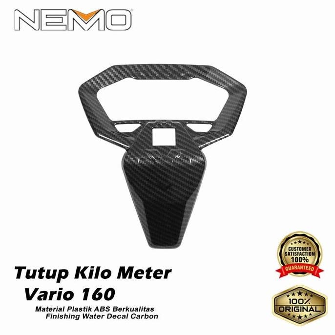 Asli Nemo Cover Speedometer Km Carbon Honda Vario 160 Tutup Km Vario