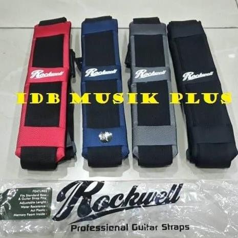 TERBARU STRAP GITAR & BASS ROCKWELL - TALI GITAR NYAMAN & KUAT