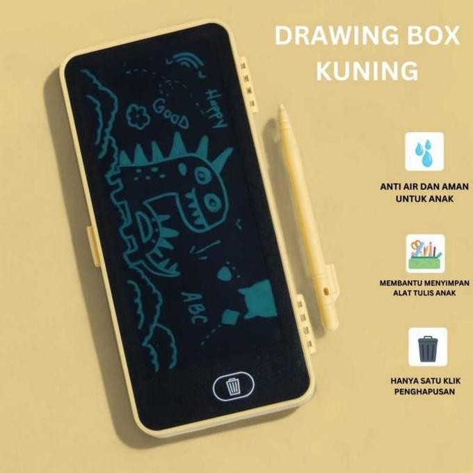 

Kotak Pensil LCD Drawing Drawing Box Tempat Pensil 2 in 1/Kotak Pensil Imajinasi TRM